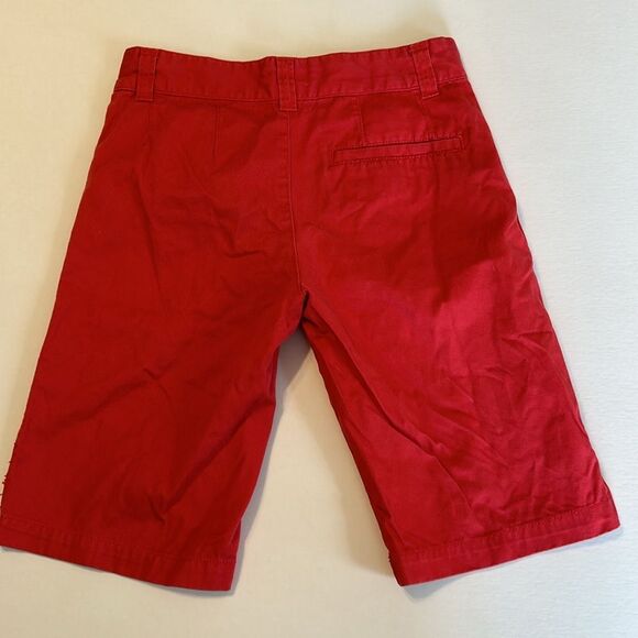 TOMMY HILFIGER NAUTICA GAP Size 12 Cotton Chino Shorts Red Khaki Peach Uniform - Picture 5 of 15